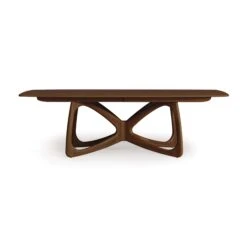 Butterfly Extension Dining Table -HomeNest Store Butterfly Extension Table 46x72 Natural Walnut