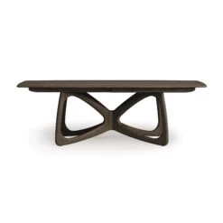 Butterfly Extension Dining Table -HomeNest Store Butterfly Extension Table 46x72 Seared Oak