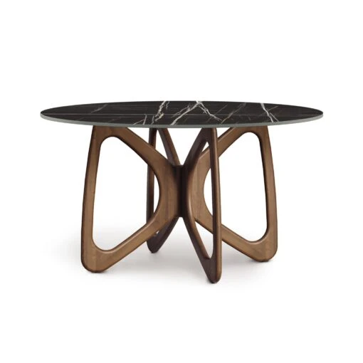 Butterfly Round Sintered Stone Top Table