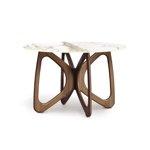 Butterfly Round Sintered Stone Top Table - Image 4