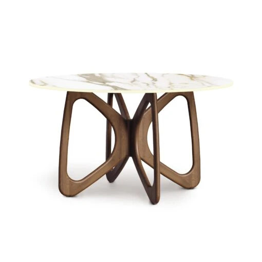 Butterfly Round Sintered Stone Top Table - Image 6