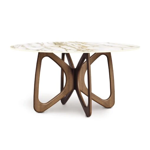 Butterfly Round Sintered Stone Top Table - Image 8