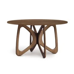 Butterfly Round Solid Top Dining Table