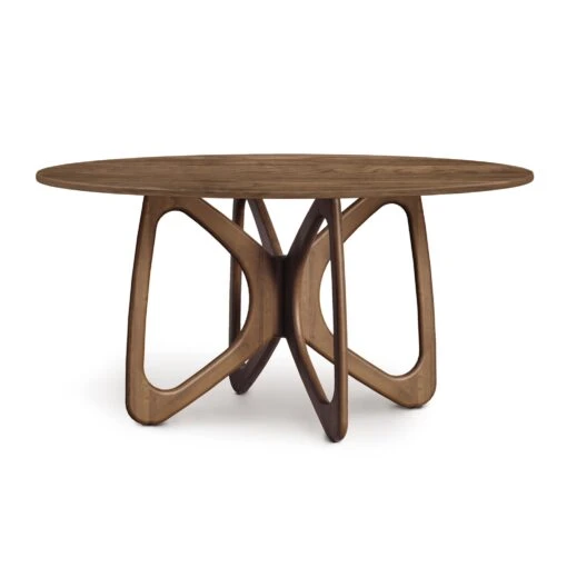 Butterfly Round Solid Top Dining Table - Image 4