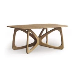 Butterfly Solid Top Dining Table -HomeNest Store Butterfly Solid Top Table 42x72 Sand Oak