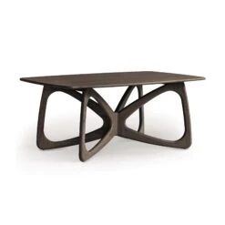 Butterfly Solid Top Dining Table -HomeNest Store Butterfly Solid Top Table 42x72 Seared Oak