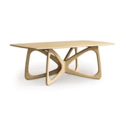 Butterfly Solid Top Dining Table -HomeNest Store Butterfly Solid Top Table 48x84 Natural Oak