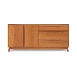 Catalina 3-Drawer, 2-Door Dresser -HomeNest Store Catalina 3Drawer 2Door Dresser Doors Left Autumn Cherry