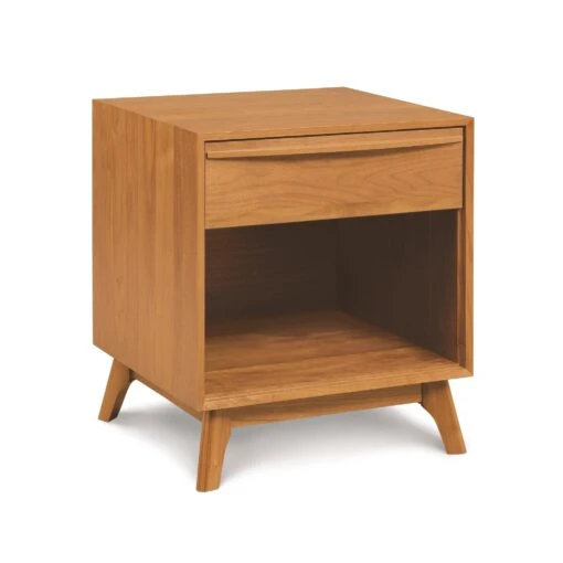 Catalina 1-Drawer Enclosed Shelf Nightstand - Image 3