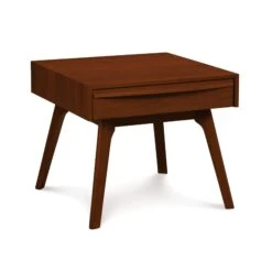 Catalina 1-Drawer Nightstand -HomeNest Store Catalina Cherry 1 Drawer Nightstand 17 Inch High Cognac Cherry