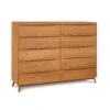 Catalina 10-Drawer Dresser -HomeNest Store Catalina Cherry 10 Drawer Dresser