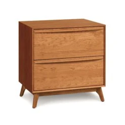 Catalina 2-Drawer Nightstand -HomeNest Store Catalina Cherry 2 Drawer Nightstand Autumn Cherry