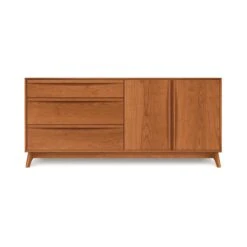 Catalina 3-Drawers, 2-Door Buffet -HomeNest Store Catalina Cherry 3 Drawer 2 Door Buffet Right Doors Autumn Cherry