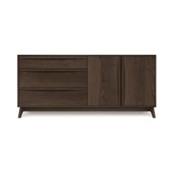 Catalina 3-Drawers, 2-Door Buffet -HomeNest Store Catalina Cherry 3 Drawer 2 Door Buffet Right Doors Smoke Cherry