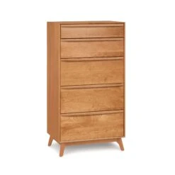 Catalina 5-Drawer Chest -HomeNest Store Catalina Cherry 5 Drawer Chest Natural Cherry