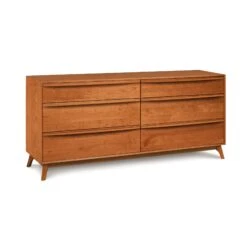 Catalina 6-Drawer Dresser -HomeNest Store Catalina Cherry 6 Drawer Dresser Autumn Cherry