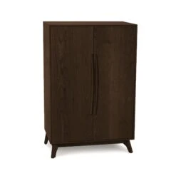 Catalina Bar Cabinet -HomeNest Store Catalina Cherry Bar Cabinet Smoke Cherry