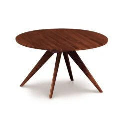 Catalina Round Extension Table -HomeNest Store Catalina Cherry Round Extension Table 48 Inch Round Cognac Cherry