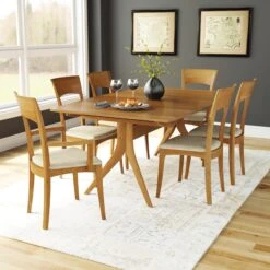 Ingrid Chair -HomeNest Store Catalina Cherry Trestle Extension Table Life 1