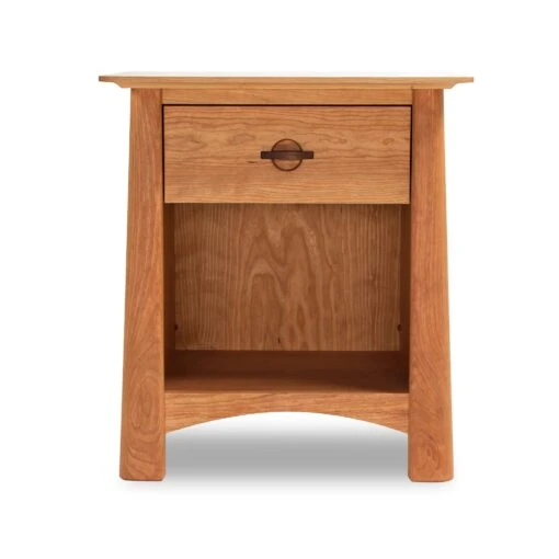 Cherry Moon 1-Drawer Enclosed Shelf Nightstand - Image 2