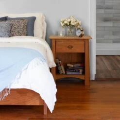 Cherry Moon 1-Drawer Enclosed Shelf Nightstand -HomeNest Store Cherry Moon 1 Drawer Enclosed Shelf Nighstand Life 1