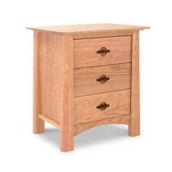 Cherry Moon 3-Drawer Nightstand -HomeNest Store Cherry Moon 3 Drawer Nightstand Natural Maple