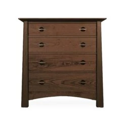 Cherry Moon 4-Drawer Chest -HomeNest Store Cherry Moon 4 Drawer Chest Natural Walnut
