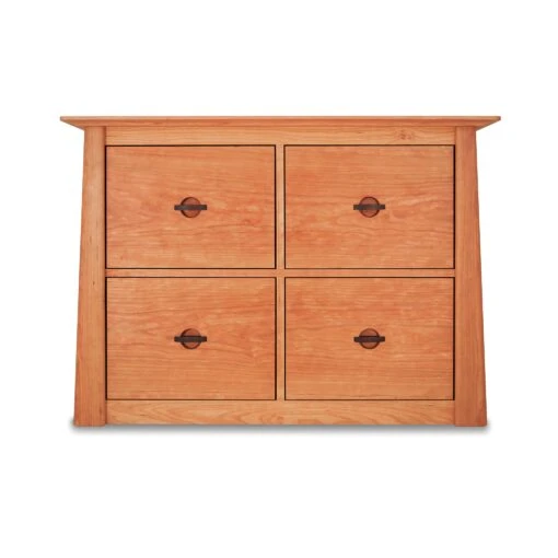 Cherry Moon 4-Drawer File Credenza - Image 2