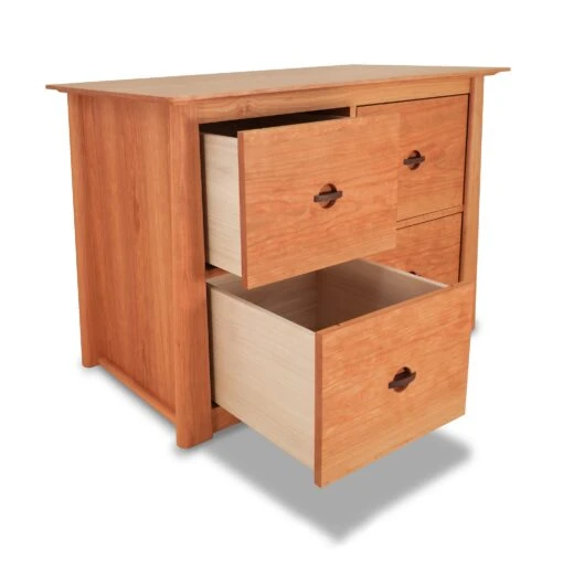 Cherry Moon 4-Drawer File Credenza - Image 3