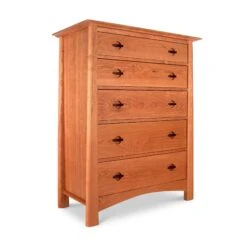 Cherry Moon 5-Drawer Chest -HomeNest Store Cherry Moon 5 Drawer Chest Natural Cherry