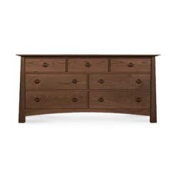 Cherry Moon 7-Drawer Dresser -HomeNest Store Cherry Moon 7 Drawer Dresser Natural Walnut