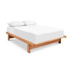 Cherry Moon Dovetail Platform Bed -HomeNest Store Cherry Moon Dovetail Bed Queen Natural Cherry