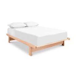 Cherry Moon Dovetail Platform Bed -HomeNest Store Cherry Moon Dovetail Bed Queen Natural Maple
