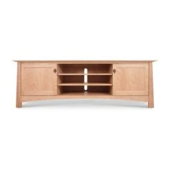 Cherry Moon 80" TV-Media Console -HomeNest Store Cherry Moon Large 80 Inch TV Stand Wood Doors Natural Maple