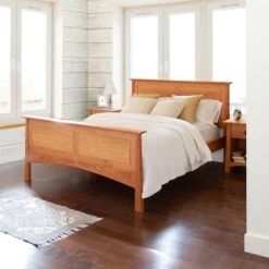 Cherry Moon Panel Bed -HomeNest Store Cherry Moon Panel Bed Life 3