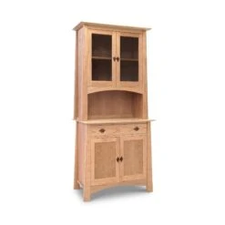 Cherry Moon Small China Cabinet -HomeNest Store Cherry Moon Small China Cabinet 38 Inch Natural Maple