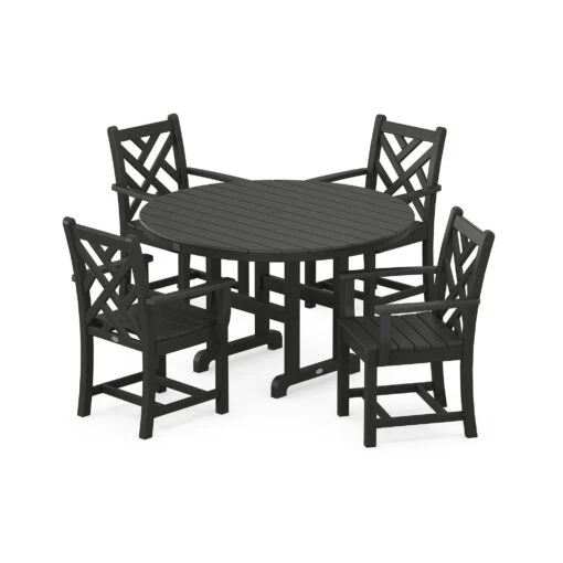 POLYWOOD Chippendale 5-Piece Dining Set - Image 3