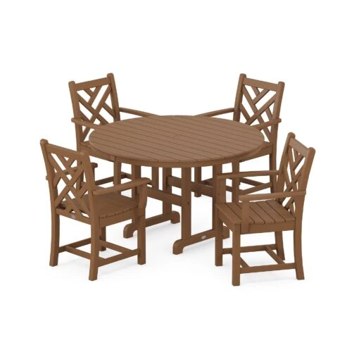 POLYWOOD Chippendale 5-Piece Dining Set - Image 4