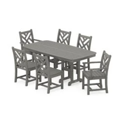 POLYWOOD Chippendale 7-Piece Dining Set