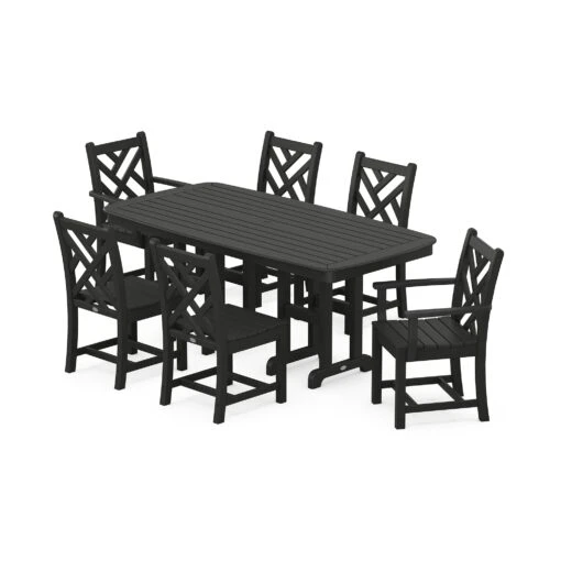 POLYWOOD Chippendale 7-Piece Dining Set - Image 3