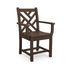POLYWOOD Chippendale Outdoor Dining Arm Chair -HomeNest Store Chippendale Outdoor Dining Arm Chair CDD200MA Mahogany