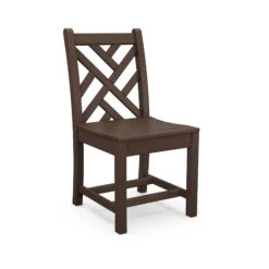 POLYWOOD Chippendale Outdoor Dining Side Chair -HomeNest Store Chippendale Outdoor Dining Side Chair CDD100MA Mahogany