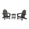 POLYWOOD Classic Adirondack 3-Piece Set -HomeNest Store Classic Adirondack 3 Piece Set