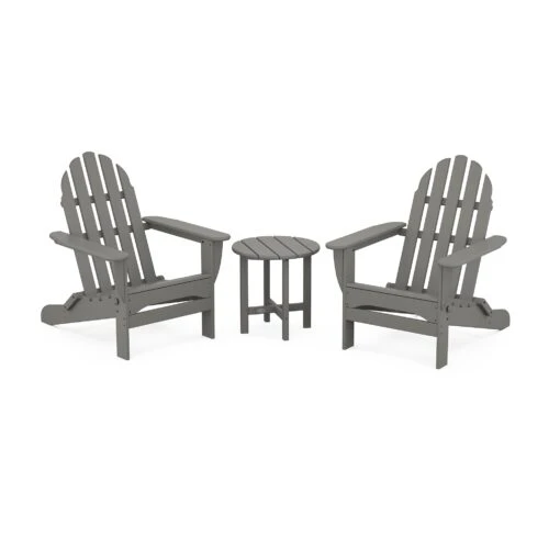 POLYWOOD Classic Folding Adirondack 3-Piece Set - Image 2