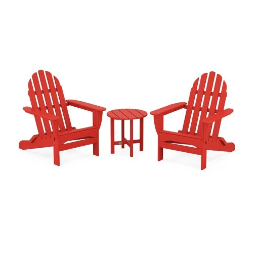 POLYWOOD Classic Folding Adirondack 3-Piece Set - Image 9