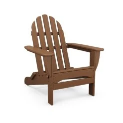 POLYWOOD Classic Folding Adirondack Chair -HomeNest Store Classic Folding Adirondack Chair AD5030TE Teak
