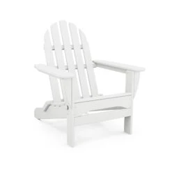 POLYWOOD Classic Folding Adirondack Chair -HomeNest Store Classic Folding Adirondack Chair AD5030WH White
