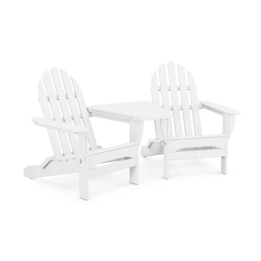 POLYWOOD Classic Folding Adirondacks With Connecting Table - Image 4