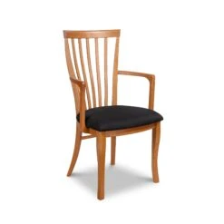 Classic Shaker Chair #1 -HomeNest Store Classic Shaker 1 Chair Arm Black Seat