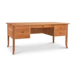 Large Wood Flare Leg Executive Desk